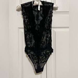 Felina Black Lace Teddy- Lingerie